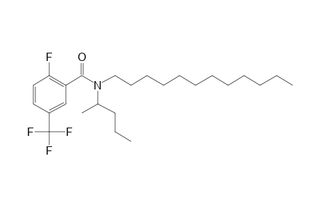 Benzamide, 2-fluoro-5-trifluoromethyl-N-(2-pentyl)-N-dodecyl-