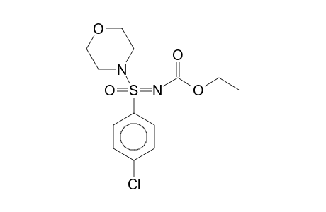 Ethyl N-[(4-chlorophenyl)(morpholino)sulfinyl]carbamate