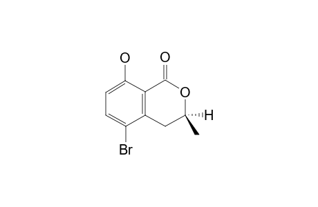 (S)-(+)-5-bromomellein [(S)-(+)-5-bromo-8-hydroxy-3-methyl-3,4-dihydro-1H-2-benzopyran-1-one]