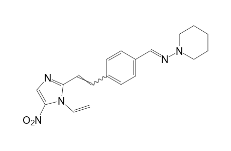 1-{{p-[2-(5-nitro-1-vinylimidazol-2-yl)vinyl]benzylidene}amino}-piperidine