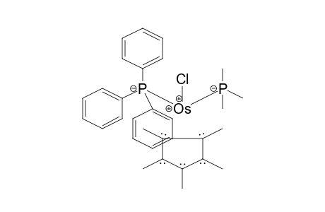 Osmium chloride, (.eta.-5-pentamethylcyclopentadienyl)-(trimethylphosphine)-(triphenylphosphine)