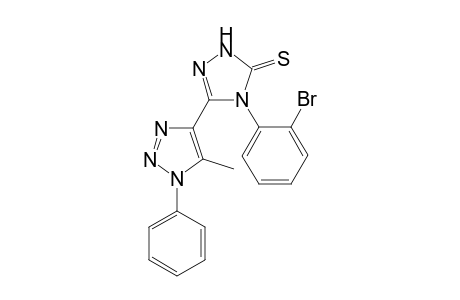 4-(2-bromophenyl)-3-(5-methyl-1-phenyl-1H-1,2,3-triazol-4-yl)-1H-1,2,4-triazole-5(4H)-thione