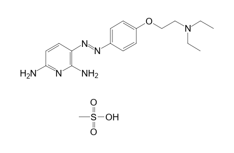 2,6-diamino-3-{{p-[2-(diethylamino)ethoxy]phenyl}azo}pyridine, methanesulfonate(1:1)
