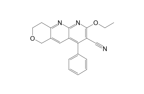 3-Cyano-2-ethoxy-4-phenyl-8,9-dihydro-6H-pyrano[4,3-b]-1,8-naphthyridine