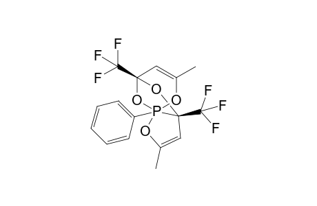 (5R,7S)-3,9-Dimethyl-5,7-bis(trifluoromethyl)-1-phenyl-2,6,10,11-tetraoxa-1-phospha(V)tri-cyclo-[5.3.1.0(1,5)]-undeca-3,8-diene