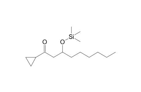 1-Cyclopropyl-3-[(trimethylsilyl)oxy]nonan-1-one