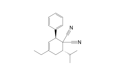 trans-1,1-Dicyano-4-ethyl-6-isopropyl-2-phenylcyclohex-3-ene