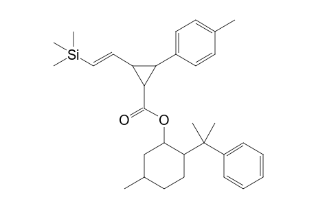 (-)-8-Phenylmenthyl 2-(p-Methylphenyl)-3-[2-(trimethylsilyl)ethenyl]cyclopropane-1-carboxylate