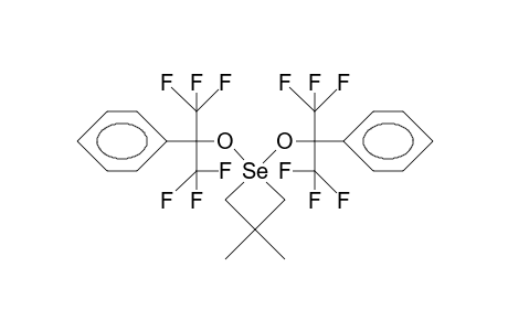 1,1-Bis(1,1,1,3,3,3-hexafluoro-2-phenyl-2-propoxy)-3,3-dimethyl-selenetane