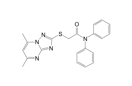 2-[(5,7-dimethyl[1,2,4]triazolo[1,5-a]pyrimidin-2-yl)sulfanyl]-N,N-diphenylacetamide