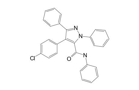 4-(4-Chlorophenyl)-N,1,3-triphenyl-1H-pyrazole-5-carboxamide