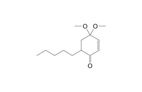 4,4-Dimethoxy-6-pentyl-cyclohex-2-enone