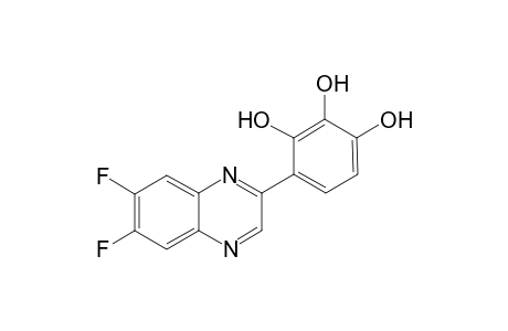 1,2,3-Benzenetriol, 4-(6,7-difluoro-2-quinoxalinyl)-