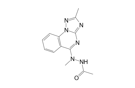 acetic acid, 2-methyl-2-(2-methyl-s-triazolo[1,5-a]quinazolin-5-yl)hydrazide