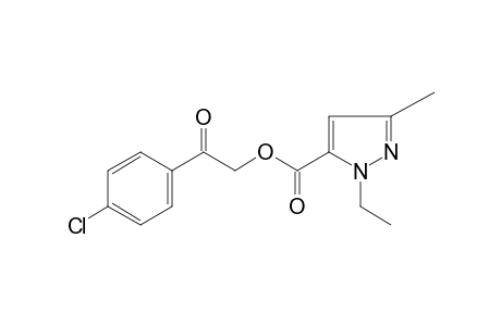 1-ethyl-3-methylpyrazole-5-carboxylic acid, p-chlorophenacyl ester