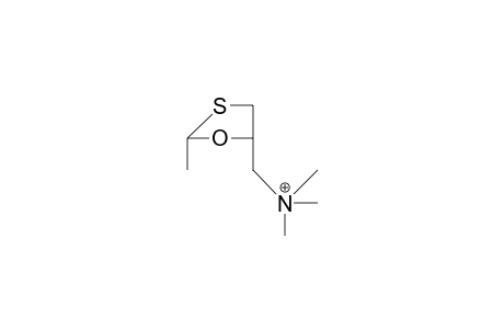 N,N,N,cis-2-Tetramethyl-1,3-oxathiolane-5-methanammonium cation