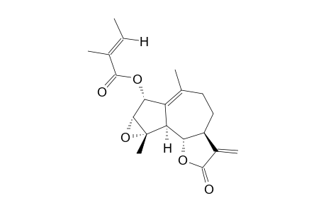 3-ALPHA,4-ALPHA-EPOXY-2-ALPHA-TIGLOYLOXY-KAUNIOLIDE;(2R,3R,4S,5S,6S,7S)-2-(2-METHYL-2E-BUTENOYLOXY)-3,4-EPOXYGUAIA-1(10),11(13)-DIEN-6,12-OLIDE