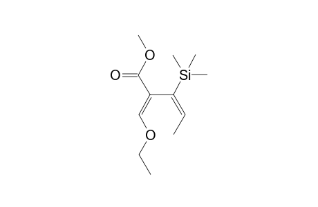 (E,2Z)-2-(ethoxymethylene)-3-trimethylsilyl-pent-3-enoic acid methyl ester