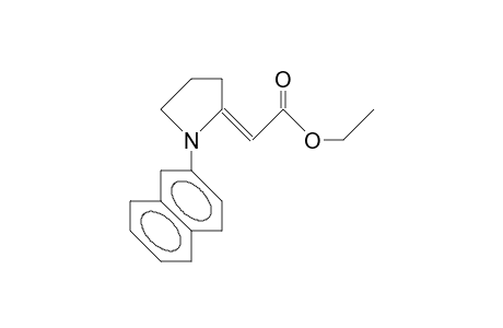 (E)-(1-<2-Naphthyl>-2-pyrrolidinylidene)-acetic acid, ethyl ester