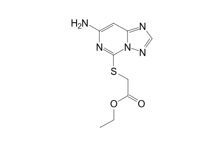 5-ethoxycarbonylmethylthio-7-amino-4H-[1,2,4]triazolo[2,3-c]pyrimidine