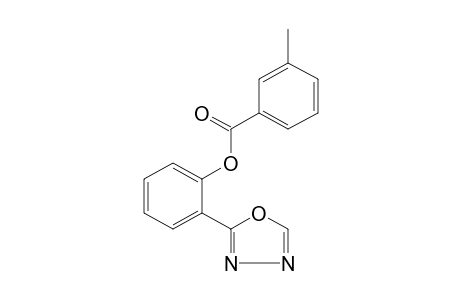 o-(1,3,4-oxadiazol-2-yl)phenol, m-toluate (ester)