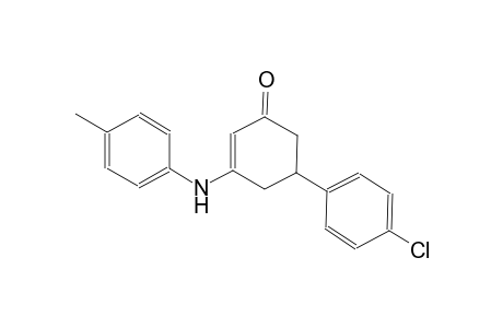 5-(4-chlorophenyl)-3-(4-toluidino)-2-cyclohexen-1-one