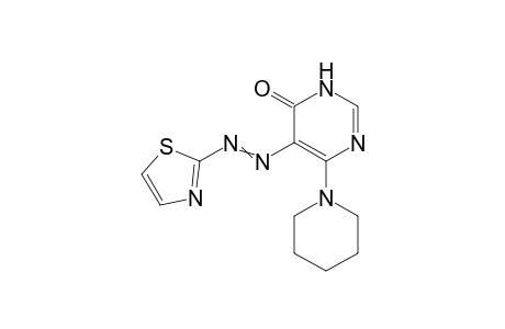 6-(piperidin-1-yl)-5-(thiazol-2-yldiazenyl)pyrimidin-4(3H)-one