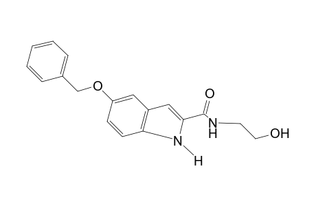 5-(benzyloxy)-N-(2-hydroxyethyl)indole-2-carboxamide