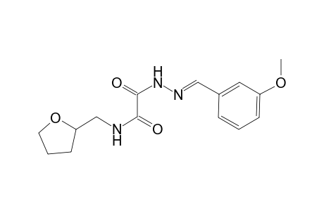 2-[(2E)-2-(3-methoxybenzylidene)hydrazino]-2-oxo-N-(tetrahydro-2-furanylmethyl)acetamide