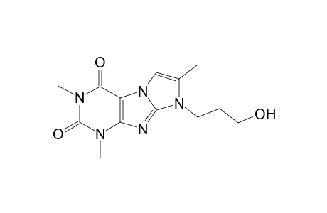 2,4,7-trimethyl-6-(3-oxidanylpropyl)purino[7,8-a]imidazole-1,3-dione