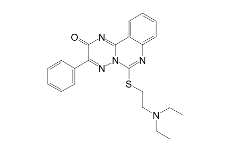 6-[[2-(DIETHYLAMINO)-ETHYL]-THIO]-3-PHENYL-2H-[1,2,4]-TRIAZINO-[2,3-C]-QUINAZOLIN-2-ONE