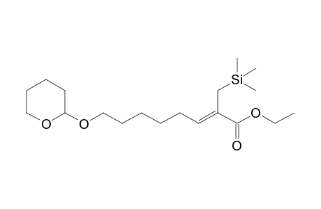 Ethyl 8-tetrahydropyranyloxy-2-[trimethylsilylmethyl]oct-2-enoate