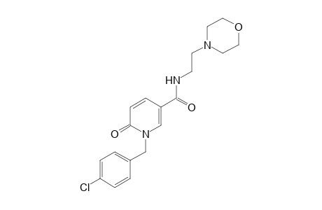 1-(p-CHLOROBENZYL)-1,6-DIHYDRO-N-(2-MORPHOLINOETHYL)-6-OXO-NICOTINAMIDE