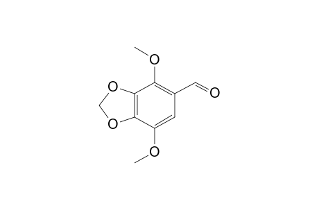 1,3-Benzodioxole-5-carboxaldehyde, 4,7-dimethoxy-