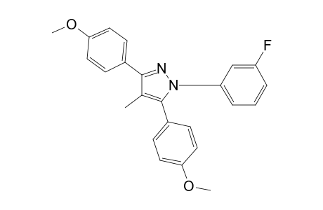 1-(3-fluorophenyl)-3,5-bis(4-methoxyphenyl)-4-methyl-1H-pyrazole