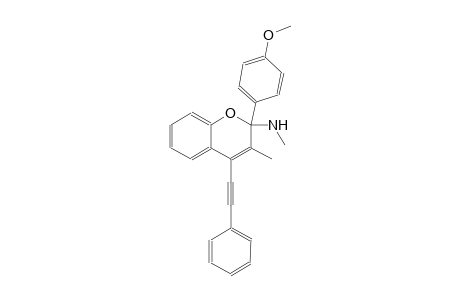 2-(4-methoxyphenyl)-N,3-dimethyl-4-(phenylethynyl)-2H-chromen-2-amine