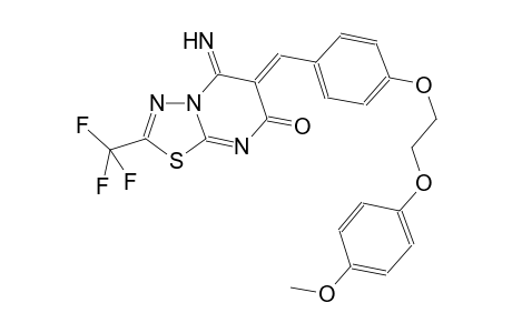 7H-[1,3,4]thiadiazolo[3,2-a]pyrimidin-7-one, 5,6-dihydro-5-imino-6-[[4-[2-(4-methoxyphenoxy)ethoxy]phenyl]methylene]-2-(trifluoromethyl)-, (6Z)-