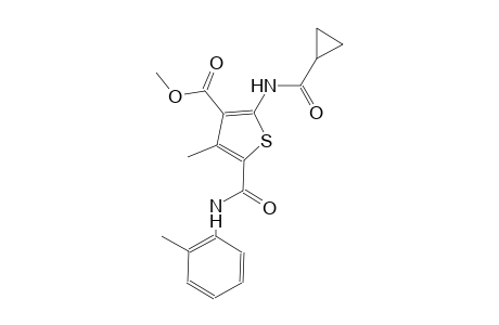 methyl 2-[(cyclopropylcarbonyl)amino]-4-methyl-5-(2-toluidinocarbonyl)-3-thiophenecarboxylate