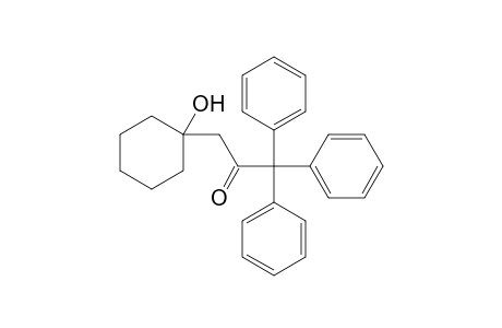 2-Propanone, 3-(1-hydroxycyclohexyl)-1,1,1-triphenyl-