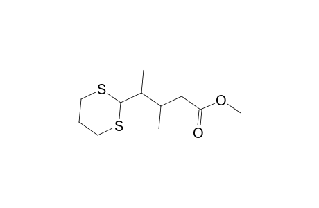 Methyl 4-(1,3-dithian-2-yl)-3-methylpentanoate