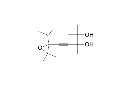 4-Pentyne-2,3-diol, 5-[3,3-dimethyl-2-(1-methylethyl)oxiranyl]-2,3-dimethyl-