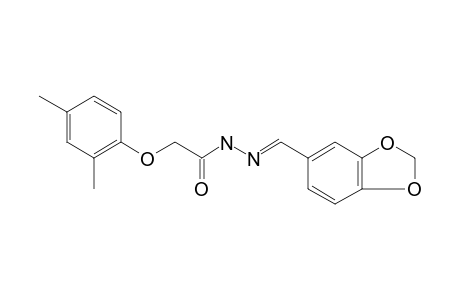 N'-[(E)-1,3-benzodioxol-5-ylmethylidene]-2-(2,4-dimethylphenoxy)acetohydrazide