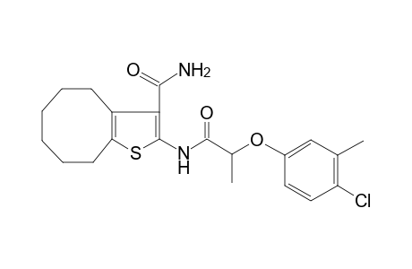 2-{[2-(4-chloro-3-methylphenoxy)propanoyl]amino}-4,5,6,7,8,9-hexahydrocycloocta[b]thiophene-3-carboxamide