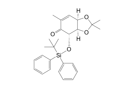 4-[[(1'',1''-Dimethylethyl)diphenylsilyl]oxy}-3a,7a-dihydro-2,2,6-trimethyl-1,3-benzodioxol-5(4H)-one