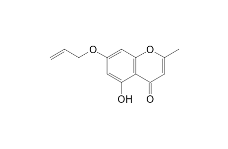 4H-1-Benzopyran-4-one, 5-hydroxy-2-methyl-7-(2-propenyloxy)-