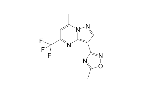 7-methyl-3-(5-methyl-1,2,4-oxadiazol-3-yl)-5-(trifluoromethyl)pyrazolo[1,5-a]pyrimidine