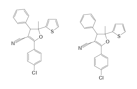 2-(4-CHLOROPHENYL)-5-METHYL-4-PHENYL-5-(2-THIENYL)-4,5-DIHYDROFURAN-3-CARBONITRILE