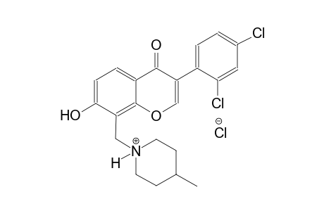 piperidinium, 1-[[3-(2,4-dichlorophenyl)-7-hydroxy-4-oxo-4H-1-benzopyran-8-yl]methyl]-4-methyl-, chloride