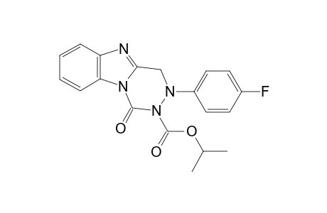 1-oxo-3-p-fluorophenyl-3,4-dihydrobenzo[4,5]imidazo[1,2-d][1,2,4]triazine-2(1H)-formic acid isopropyl ester