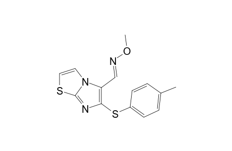 6-(p-TOLYLTHIO)IMIDAZO[2,1-b]THIAZOLE-5-CARBOXALDEHYDE, O-METHYLOXIME